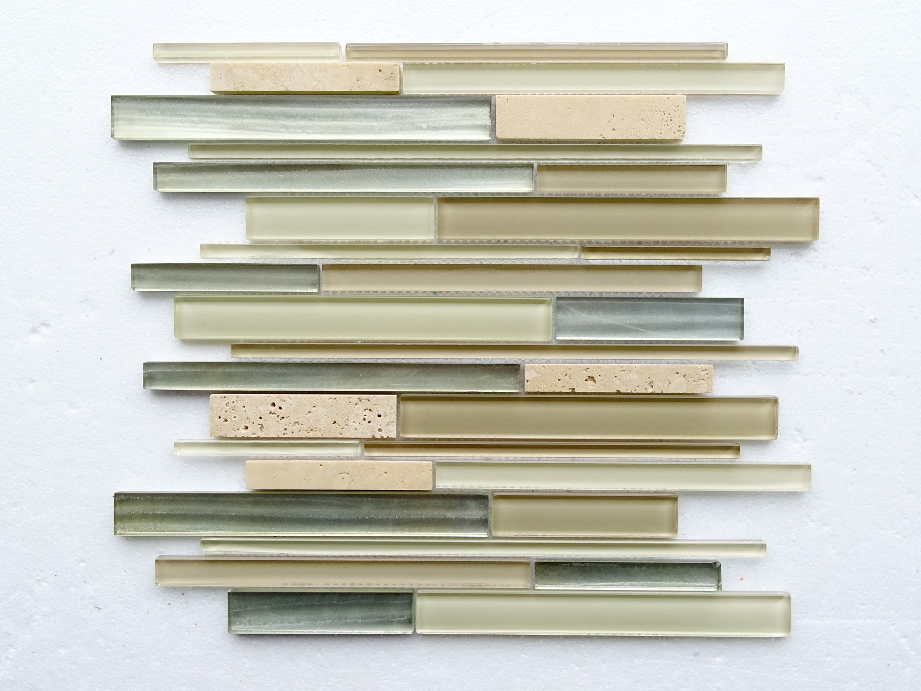 Glass and Stone / 13.75"X12"X8 mm Linear Series 0