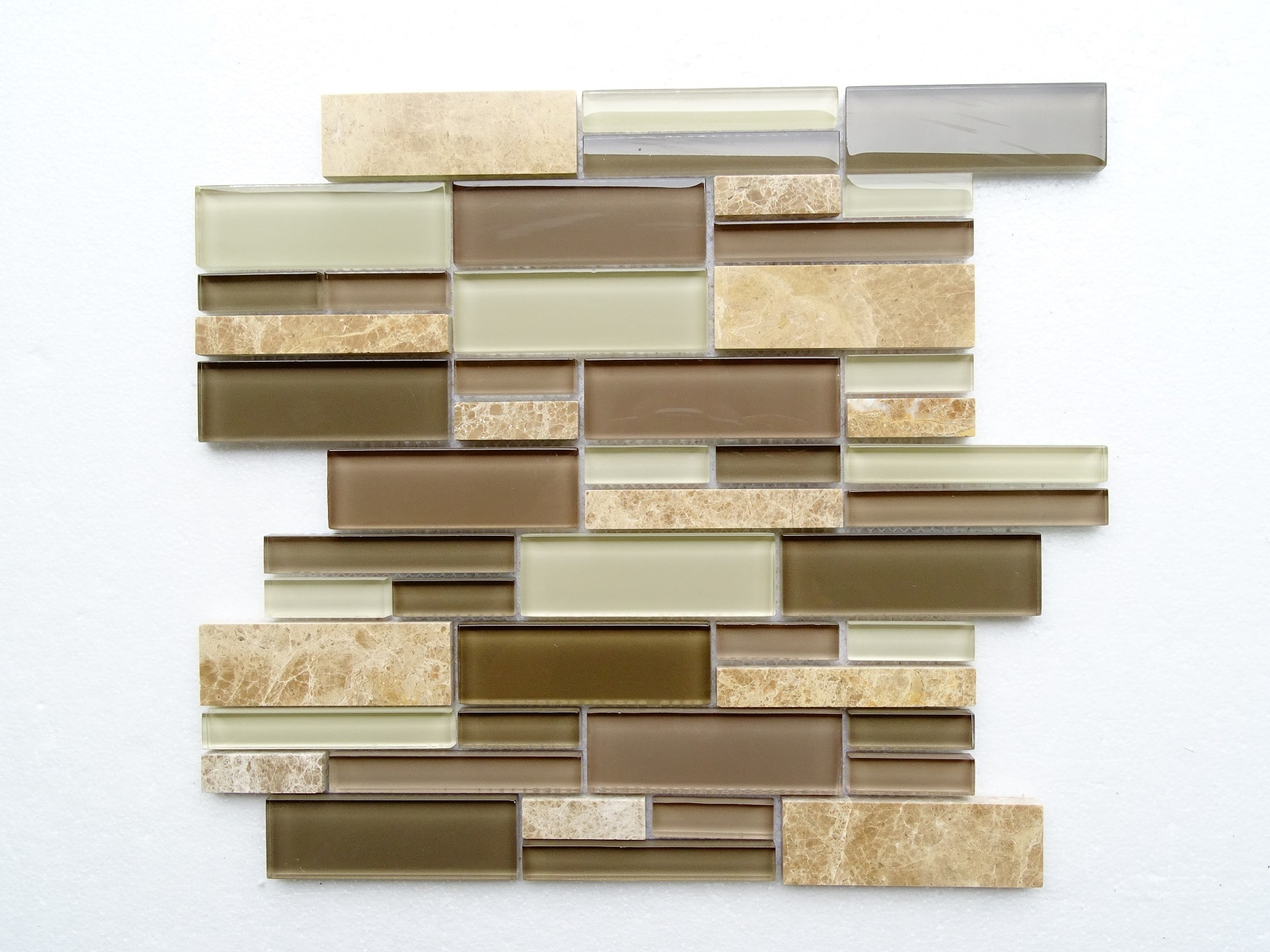 Brown marble / 12.75"x12"x8mm Interlocking Series 0