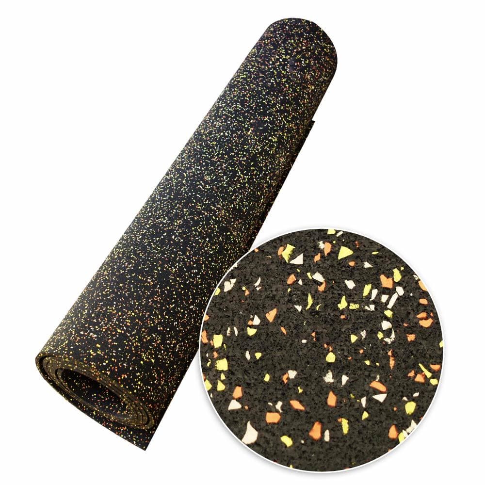"Elephant Bark" Recycled Rubber Flooring Rolls - 3/16-Inch x 4 FT x 25 FT Rubber Rolls - Candy Corn Elephant Bark 0