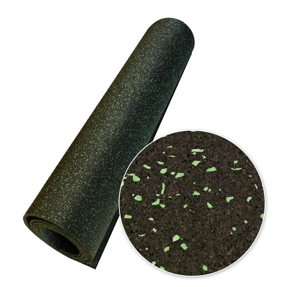 "Elephant Bark" Recycled Rubber Flooring Rolls - 3/16-Inch x 4 FT x 7.5 FT Rubber Rolls - Green Dot Elephant Bark 0