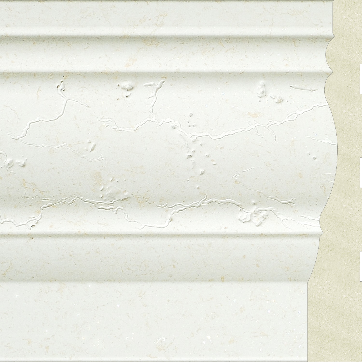 Upscale Designs 4.5 in.x 0.7 in.x 72 in" Polystyrene Base Moulding - 60 LF (10 pieces)-#60101 Base Molding 0
