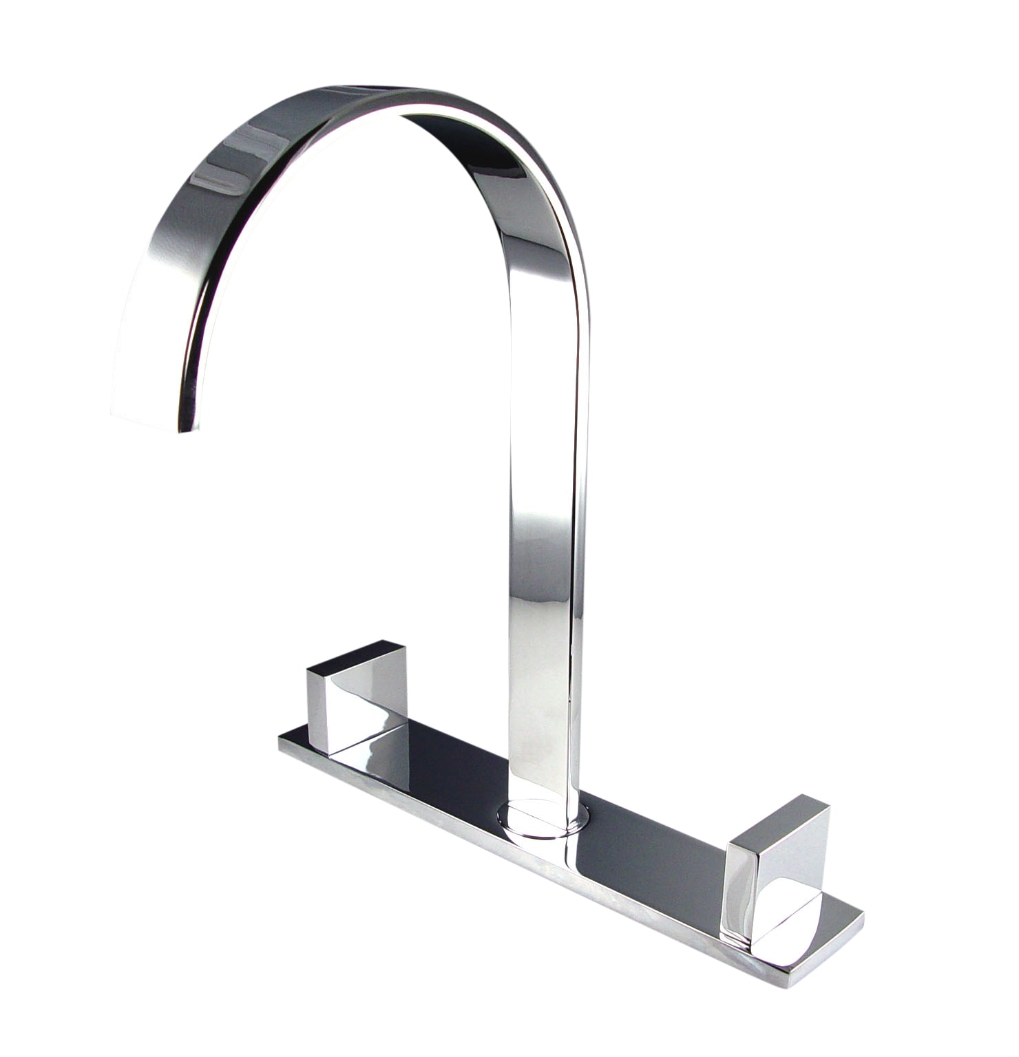 Chrome Sesia Widespread Mount Bathroom Vanity Faucet - Chrome 0