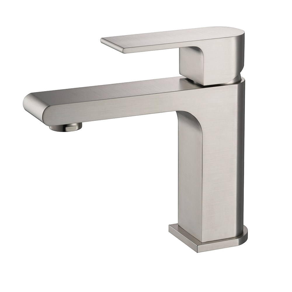 Single Hole Faucet Mount / Brushed Nickel Allaro Bathroom Vanity Faucet 0