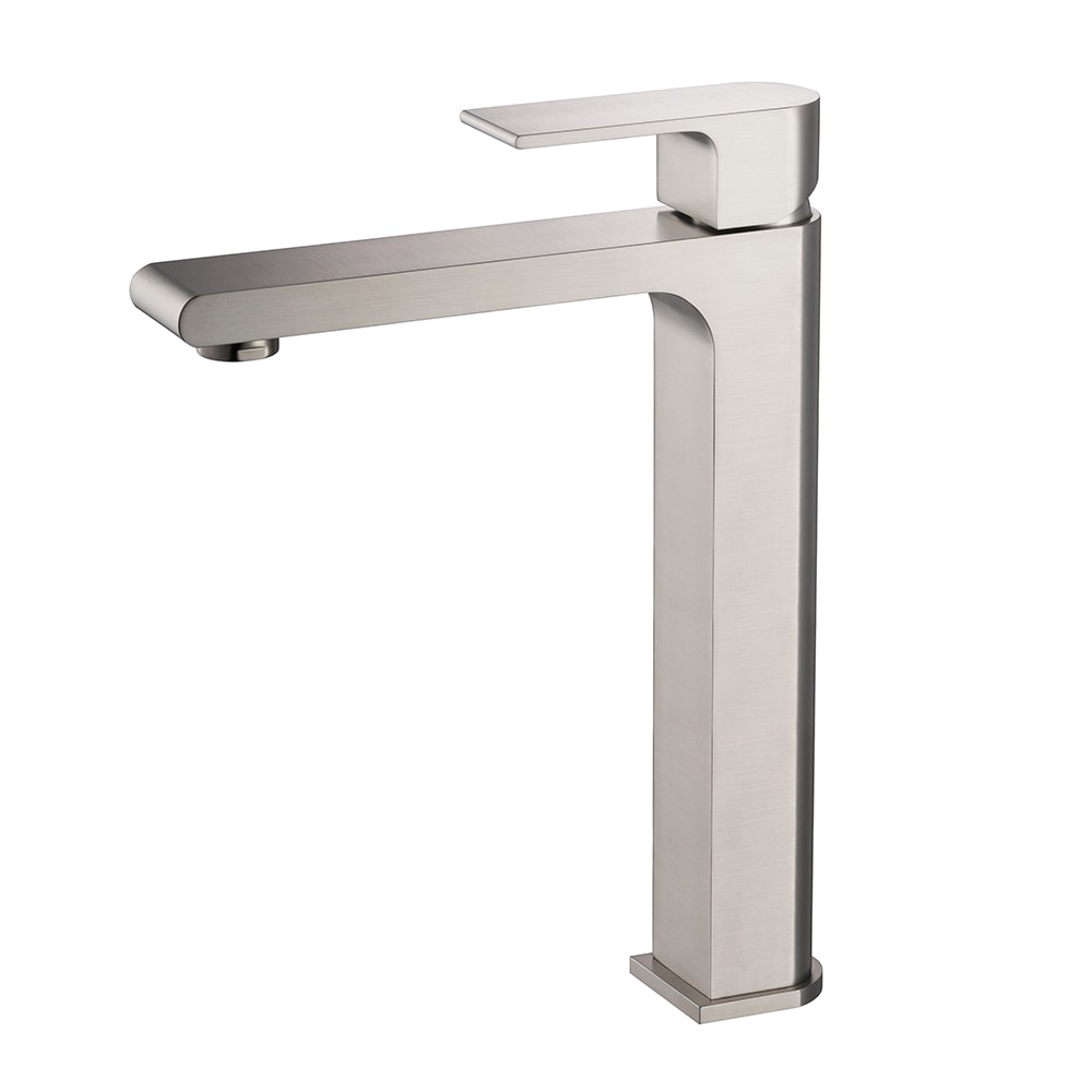 Single Hole Vessel Faucet Mount / Brushed Nickel Allaro Bathroom Vanity Faucet 0