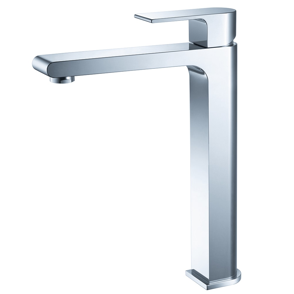 Single Hole Vessel Faucet Mount / Chrome Allaro Bathroom Vanity Faucet 0