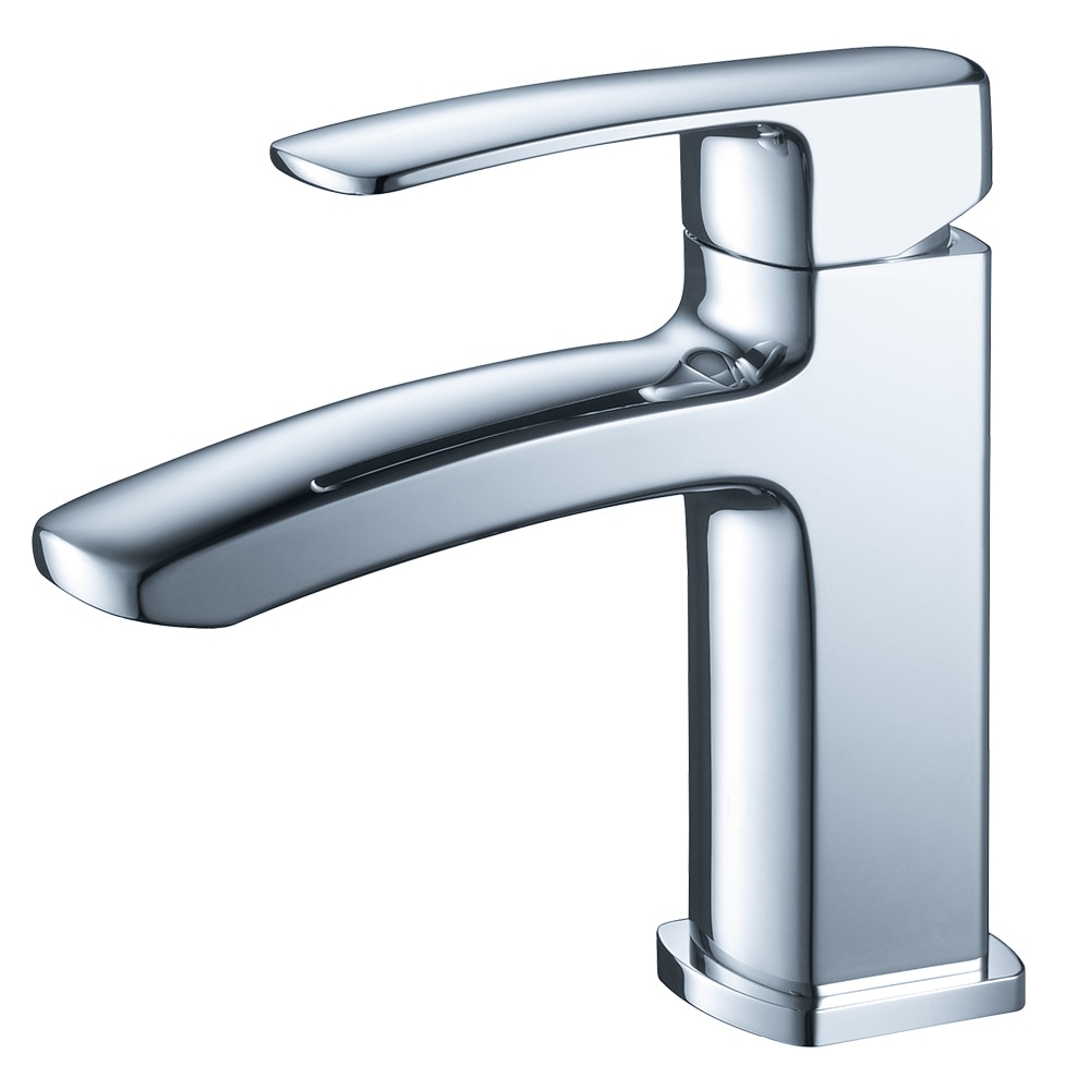 Single Hole Faucet Mount / Chrome Fiora Bathroom Vanity Faucet 0