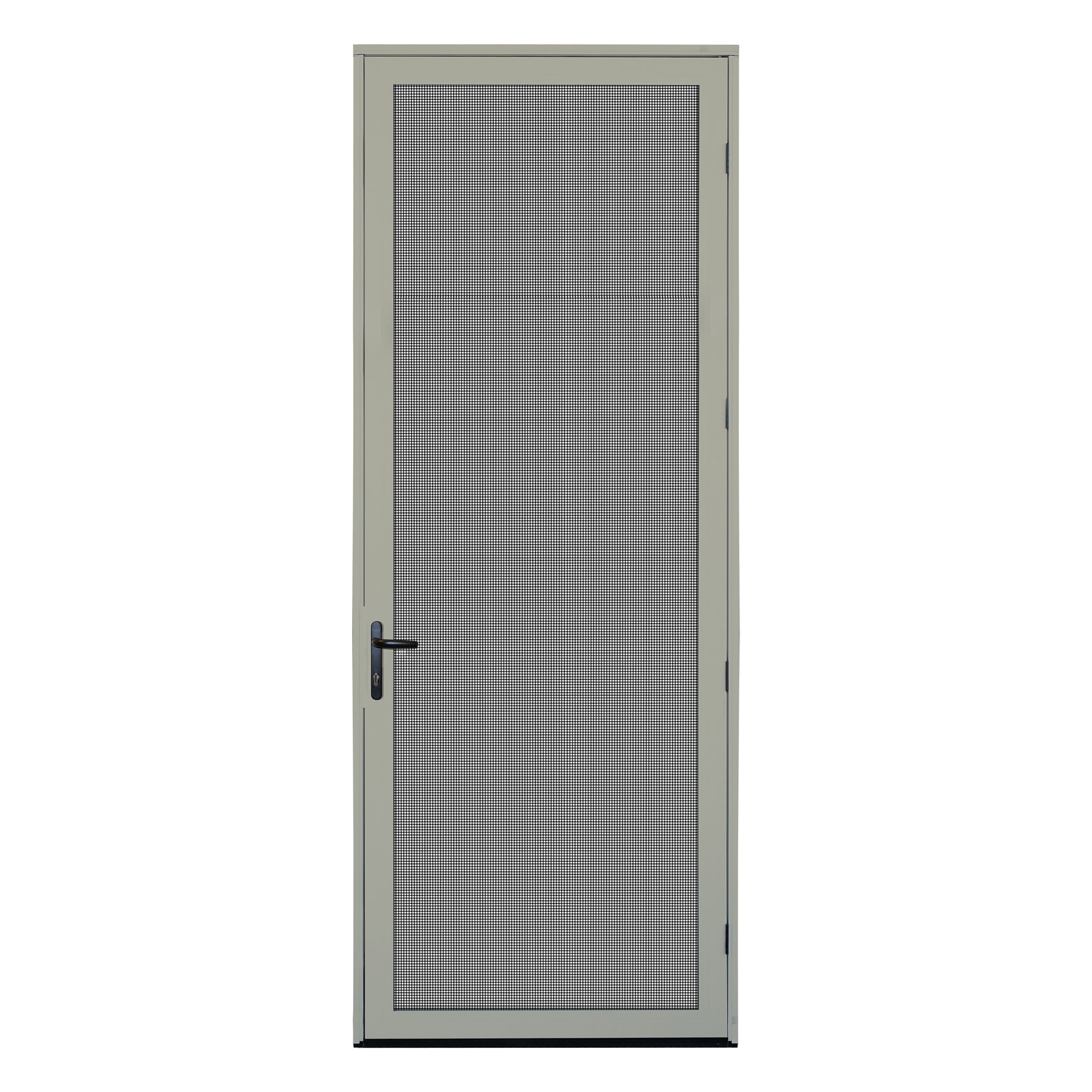 Almond / 36 x 96 / Right-hand Outswing Surface Mount Ultimate Security Screen Door with Meshtec Screen 0