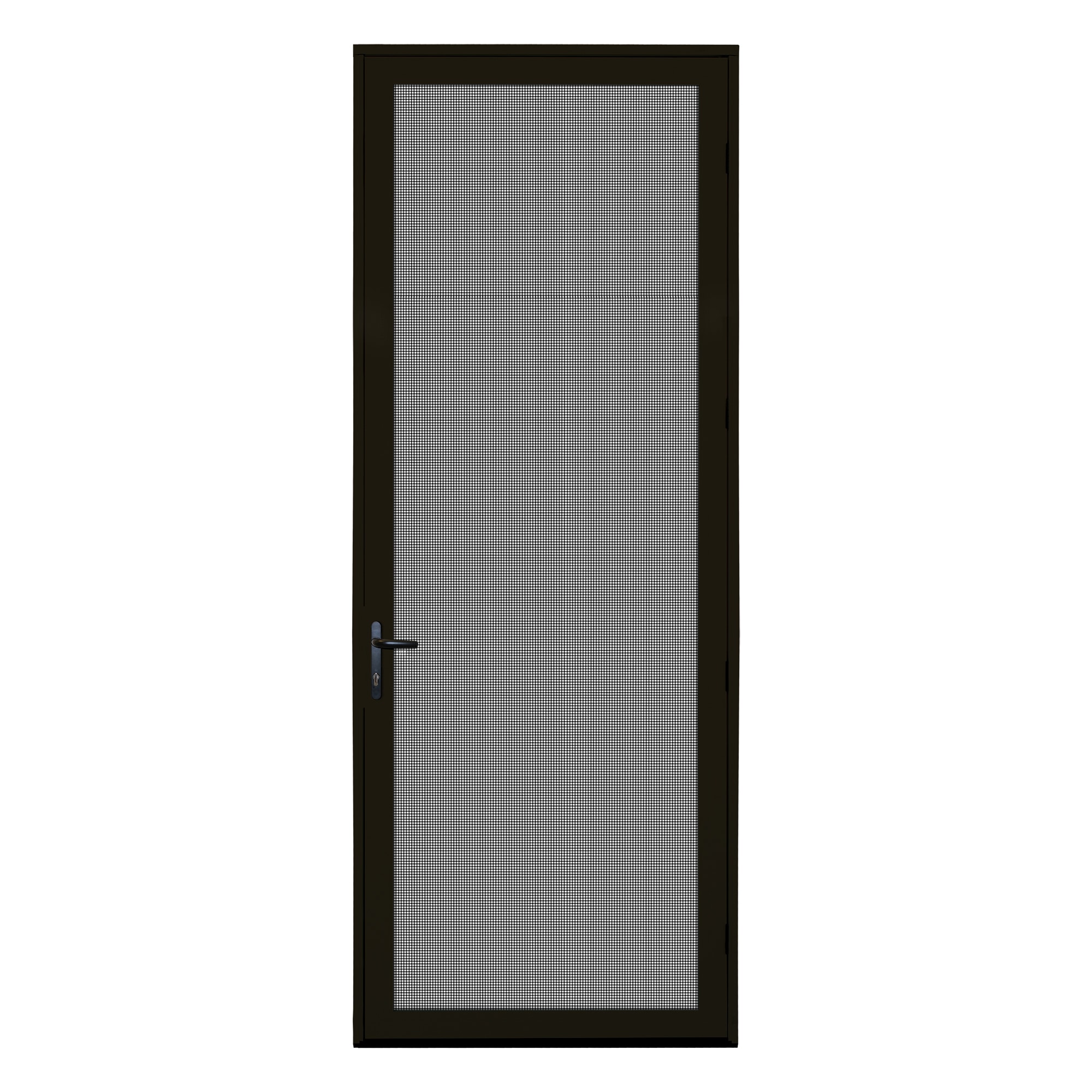 Bronze / 36 x 96 / Right-hand Outswing Surface Mount Ultimate Security Screen Door with Meshtec Screen 0
