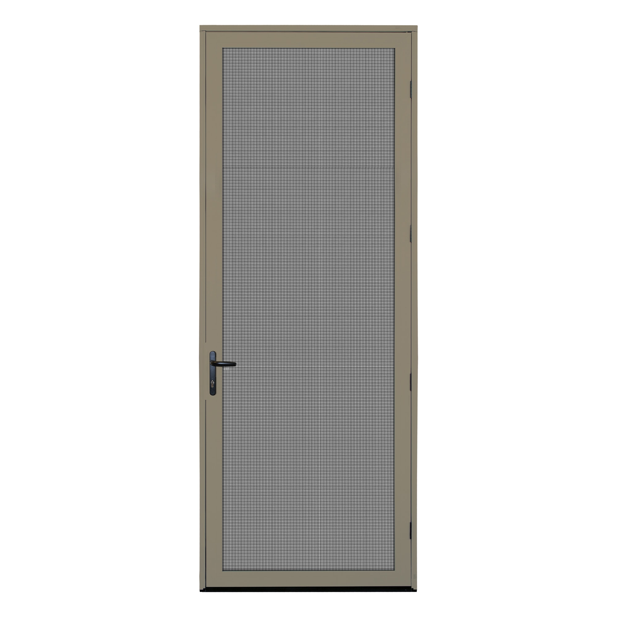 Desert Sand / 36 x 96 / Right-hand Outswing Surface Mount Ultimate Security Screen Door with Meshtec Screen 0