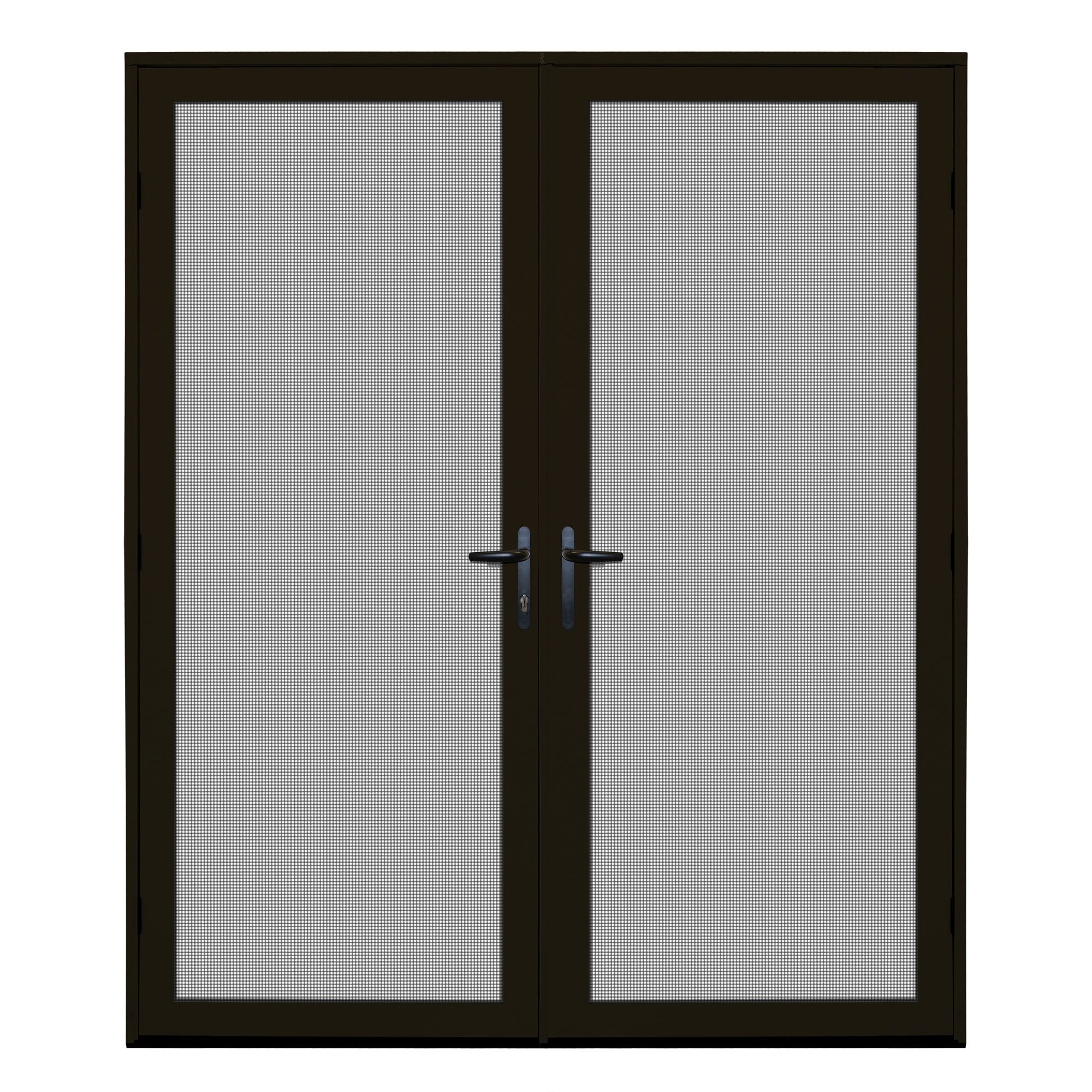 Bronze / 64 x 80 / Recessed Mount Recessed Mount Double Ultimate Security Screen Door with Meshtec 0