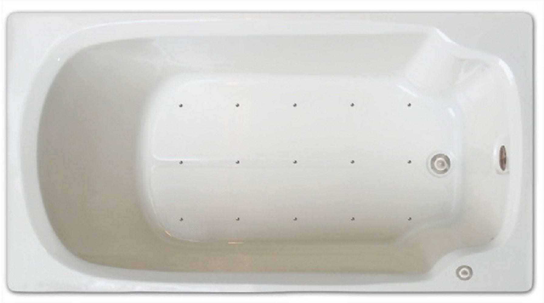 Drop-in Bathtub / 60x32x17.5 / high gloss white acrylic / Rectangle / LPI13-A-RD Pinnacle Bath - Air Bath 0