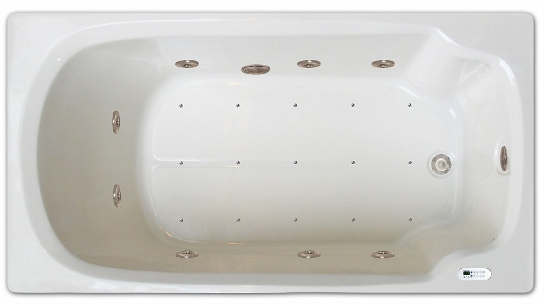 Drop-in Bathtub / 60x32x17.5 / high gloss white acrylic / Rectangle / LPI13-C-LD Pinnacle Bath - Air/Whirlpool Combo 0