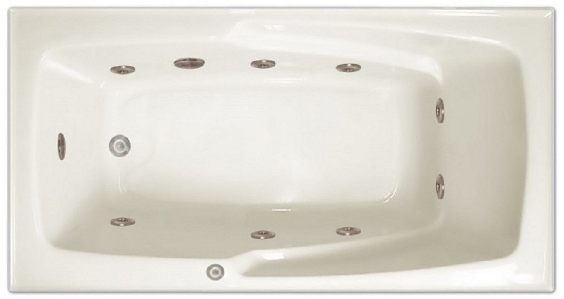 Drop-in Bathtub / 60x32x17.5 / high gloss white acrylic / Rectangle / LPI16-W-LD Pinnacle Bath - Whirlpool 0