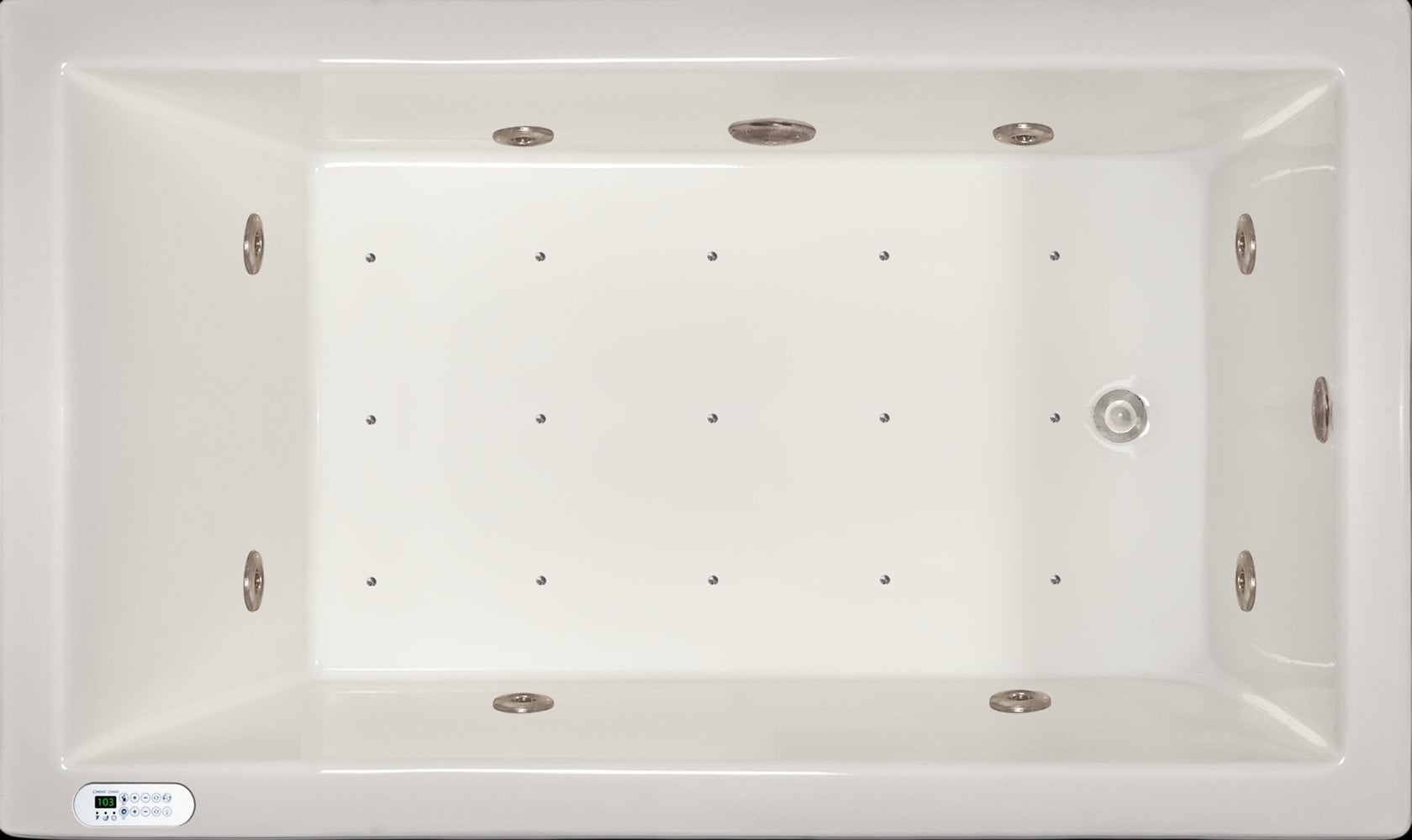 Drop-in Bathtub / 59.5x35.5x19 / high gloss white acrylic / Rectangle / LPI18-C-RD Pinnacle Bath - Air/Whirlpool Combo 0