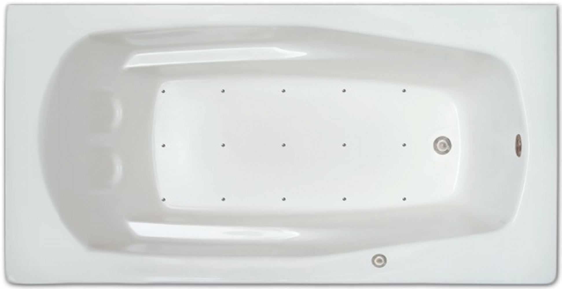 Drop-in Bathtub / 66x32x18.5 / high gloss white acrylic / Rectangle / LPI19-A-LD Pinnacle Bath - Air Bath 0