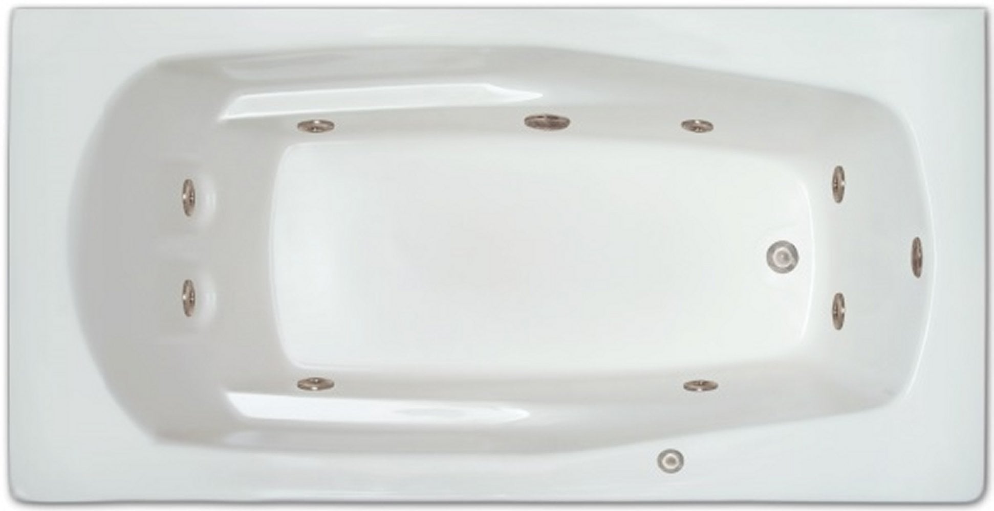 Drop-in Bathtub / 66x32x18.5 / high gloss white acrylic / Rectangle / LPI19-W-LD Pinnacle Bath - Whirlpool 0