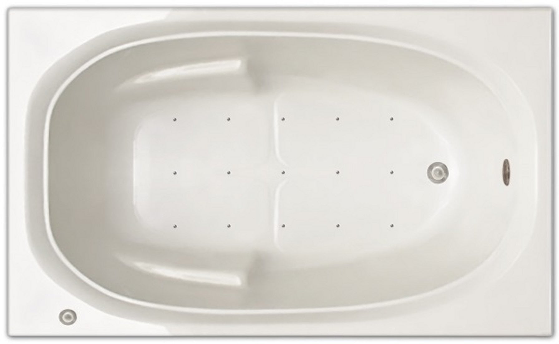 Drop-in Bathtub / 60x36x19 / high gloss white acrylic / Rectangle / LPI221-A-LD Pinnacle Bath - Air Bath 0