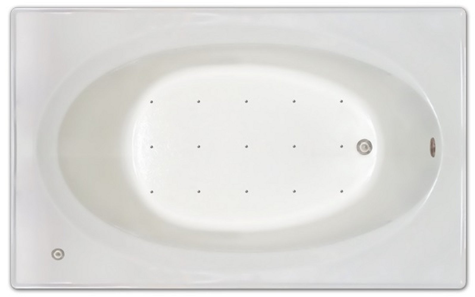 Drop-in Bathtub / 72x42x19 / high gloss white acrylic / Rectangle / LPI225-A-RD Pinnacle Bath - Air Bath 0