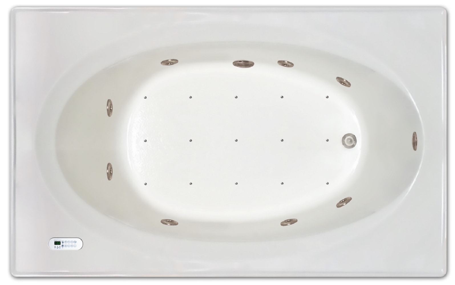 Drop-in Bathtub / 72x42x19 / high gloss white acrylic / Rectangle / LPI225-C-LD Pinnacle Bath - Air/Whirlpool Combo 0