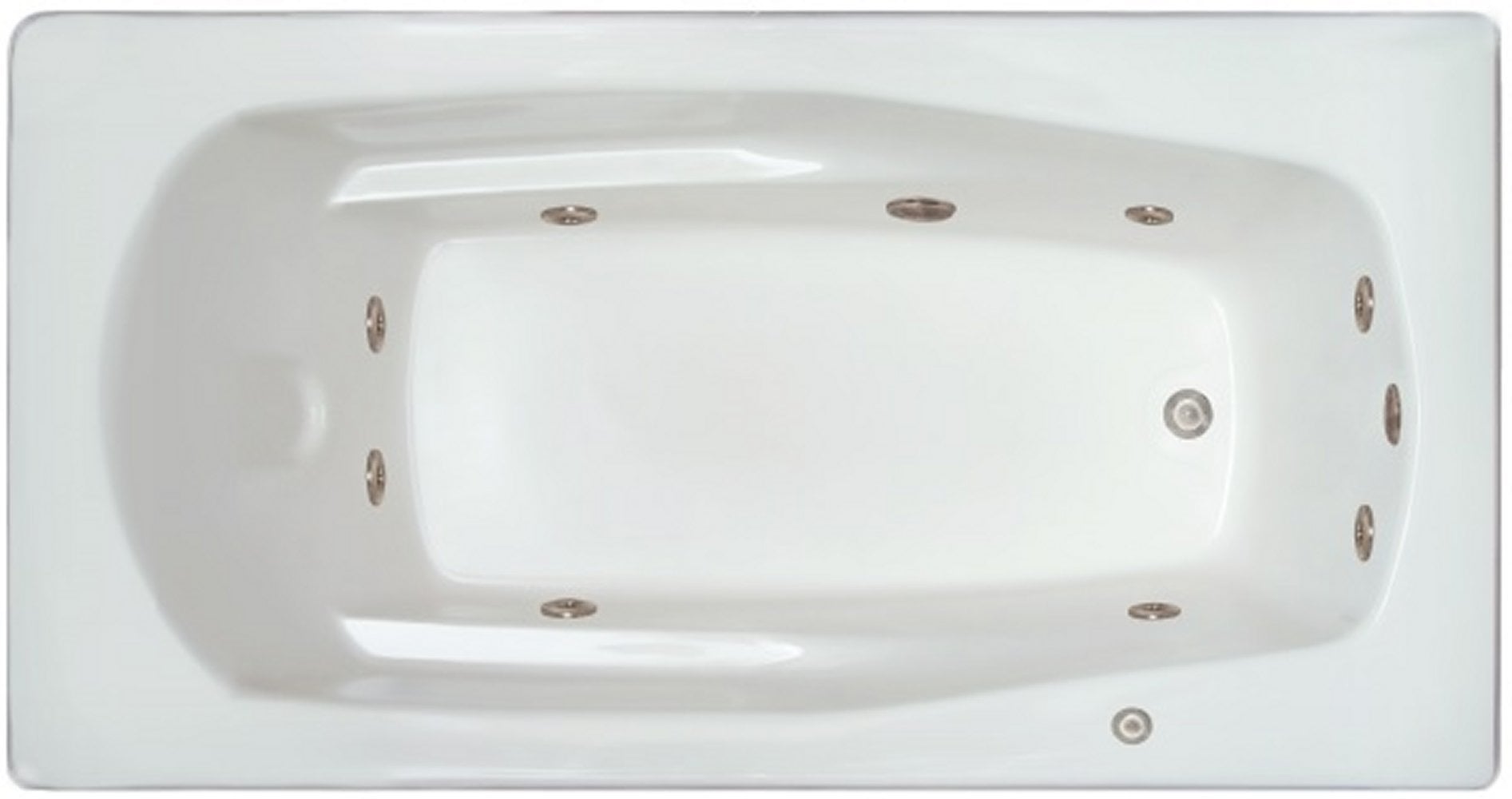 Drop-in Bathtub / 71x36x17 / high gloss white acrylic / Rectangle / LPI229-W-RD Pinnacle Bath - Whirlpool 0