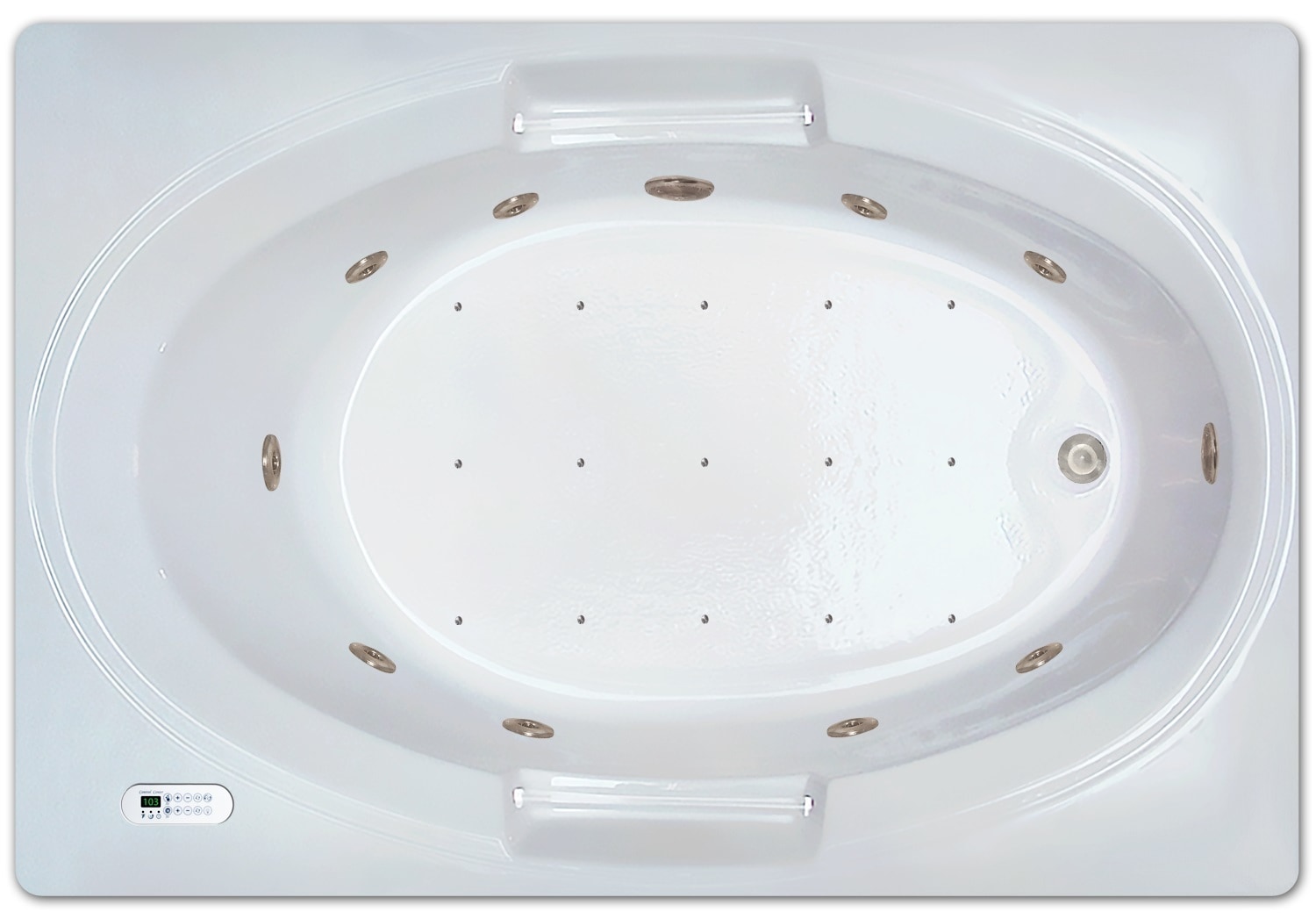 Drop-in Bathtub / 60x42x18 / high gloss white acrylic / Rectangle / LPI236-C-RD Pinnacle Bath - Air/Whirlpool Combo 0
