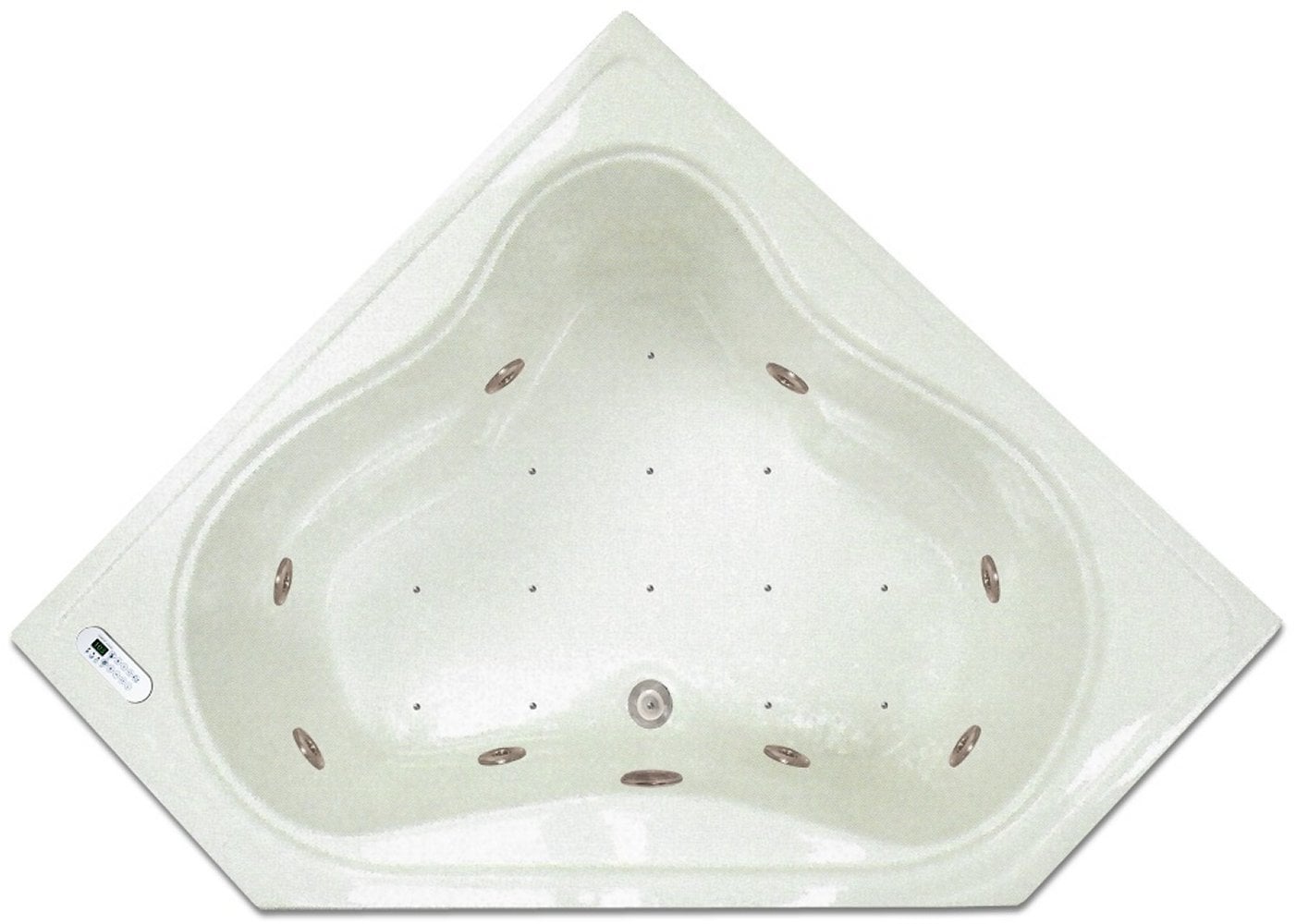 Drop-in Bathtub / 53.75x22.75x17.5 / high gloss white acrylic / Corner / LPI303-C Pinnacle Bath - Air/Whirlpool Combo 0