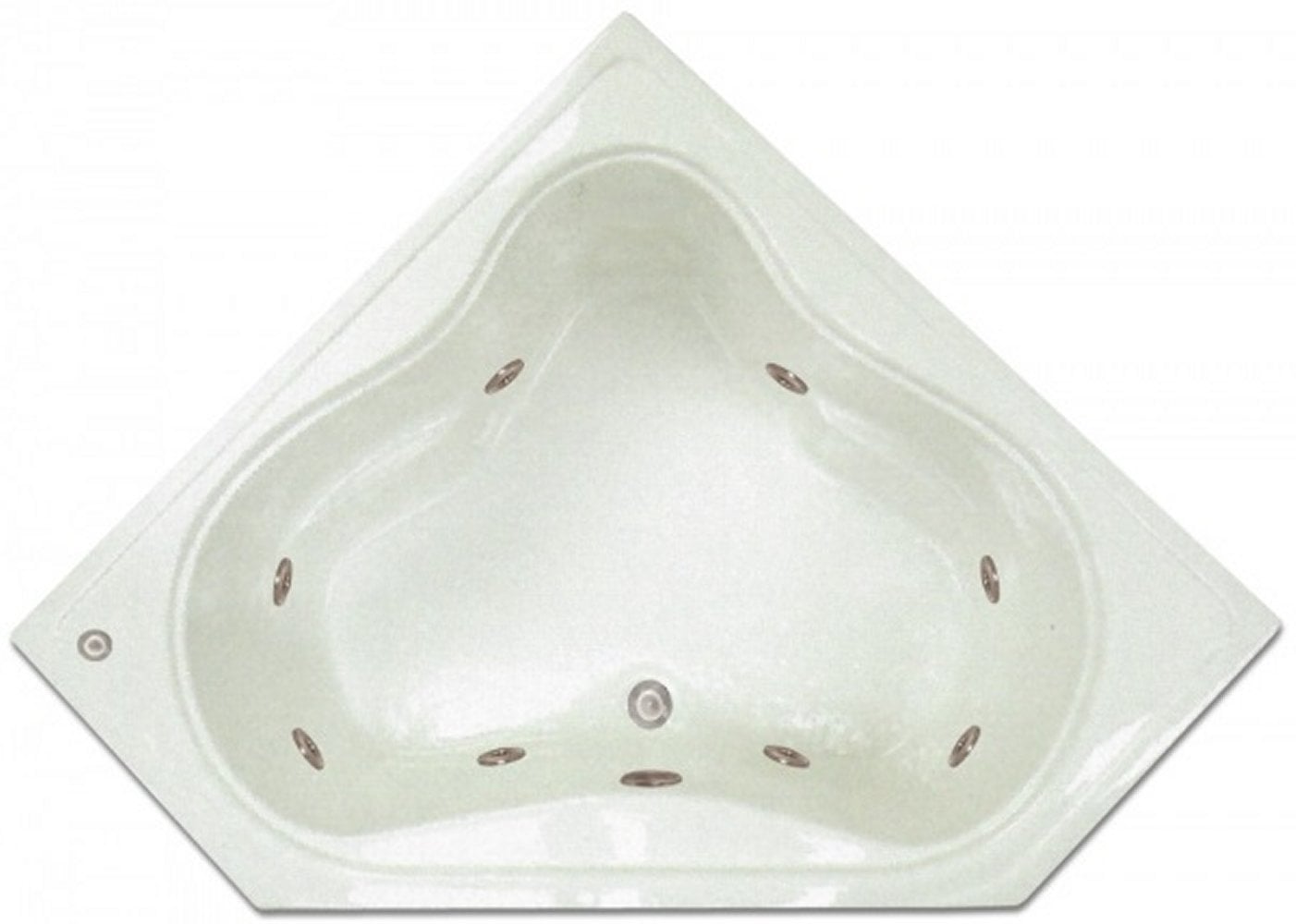 Drop-in Bathtub / 53.75x22.75x17.5 / high gloss white acrylic / Corner / LPI303-W Pinnacle Bath - Whirlpool 0