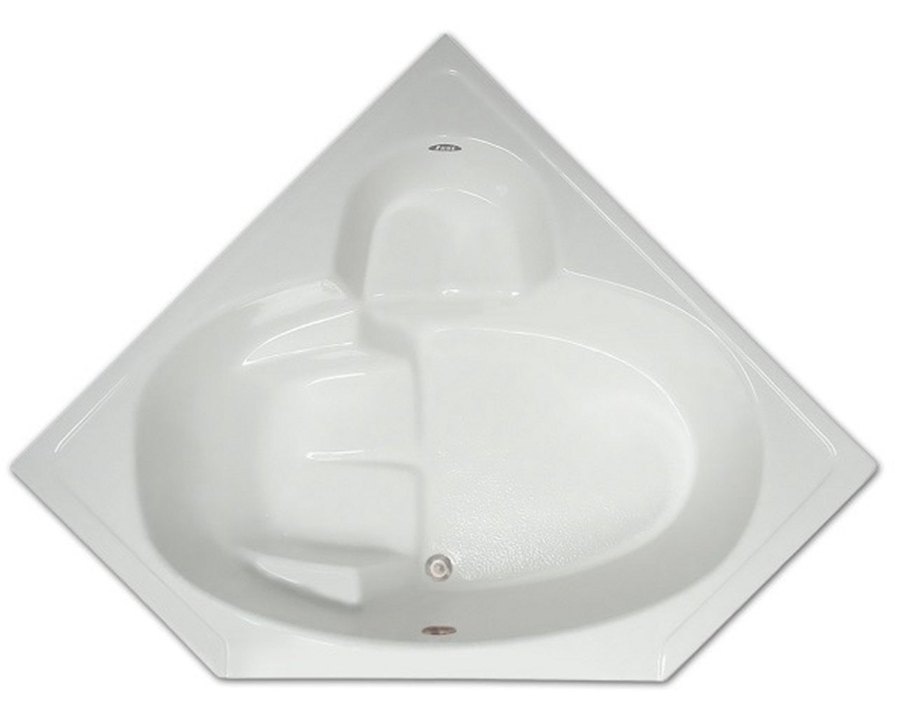 Drop-in Bathtub / 60x31.5x18.5 / high gloss white acrylic / Corner / LPI305-S Pinnacle Bath - Soaker 0