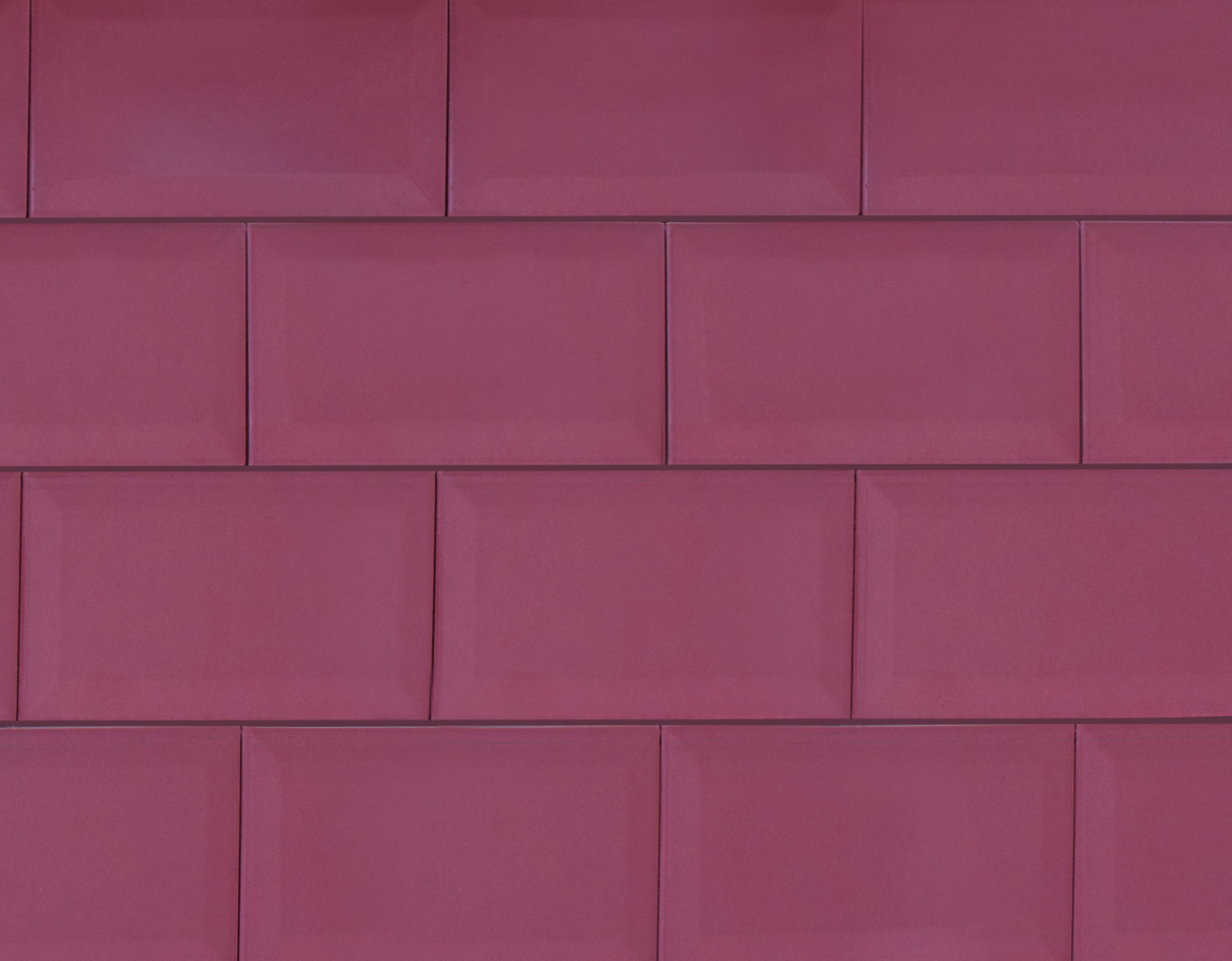 4" x 8" / Glazed / Wine Subway Tile / Metro Tile - Beveled 0