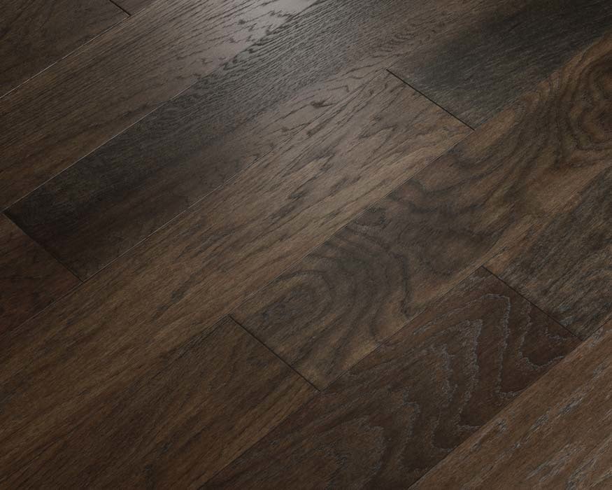 Monarch / Hickory / Wirebrushed / 3/8" x 6 1/2" Engineered Hardwood - Bountiful Hickory Collection 0