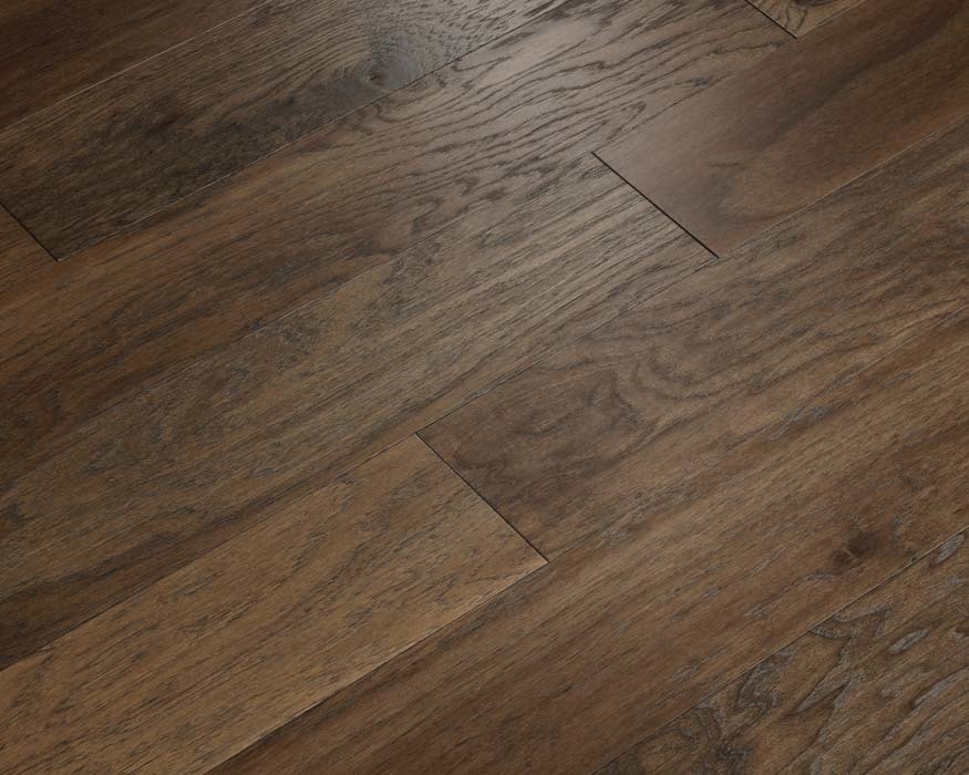 Lawhill / Hickory / Wirebrushed / 3/8" x 6 1/2" Engineered Hardwood - Bountiful Hickory Collection 0