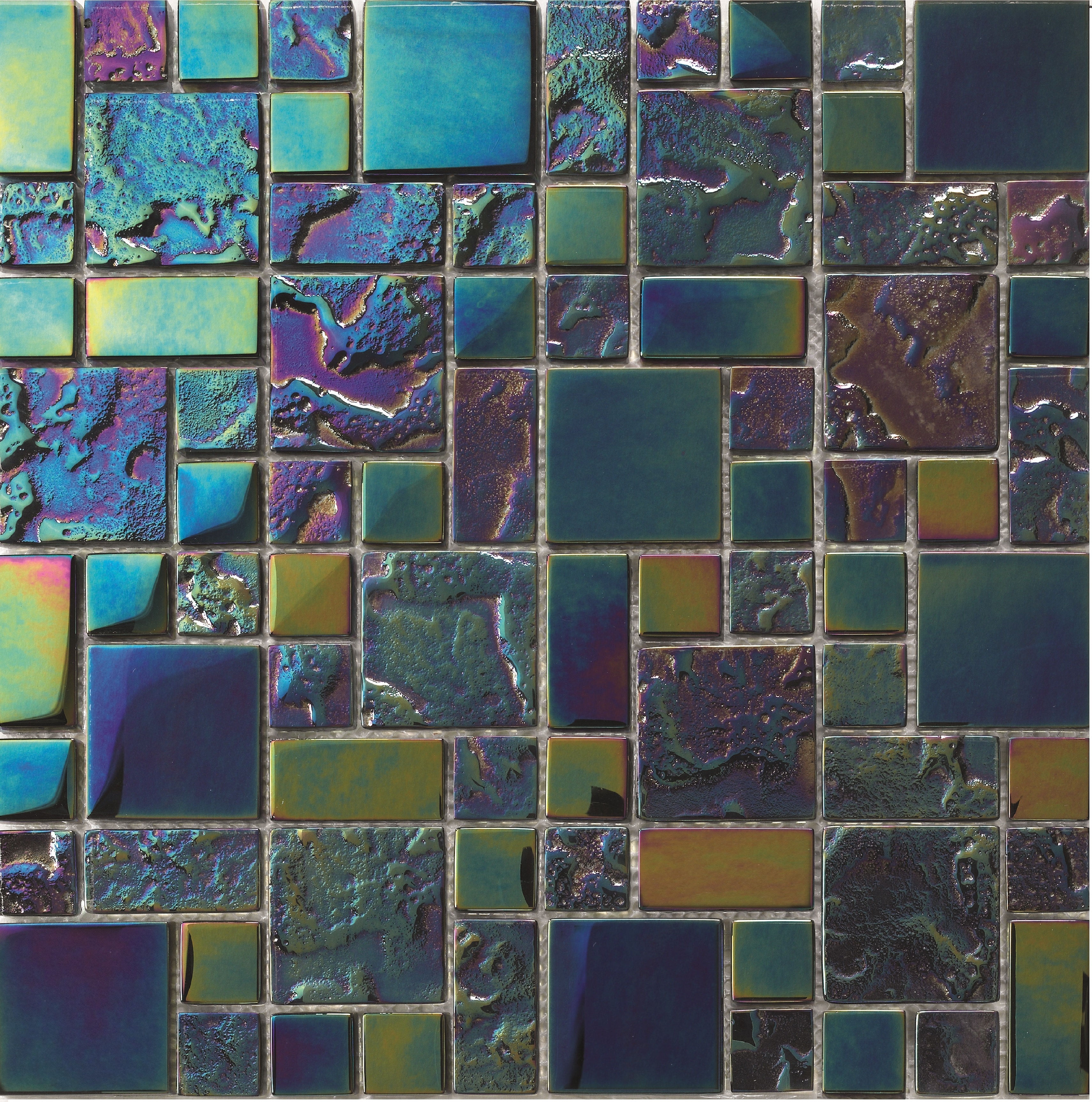 FRENCH PATTERN BAHAMA BLACK - GLASS TILE POOL TILE 0