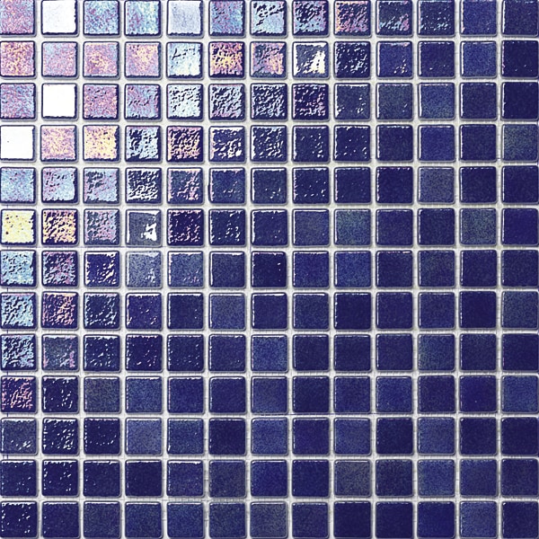 GLASS MOSAIC / 12,5" X 12,5" / IRIS IRIS DARK - GLASS TILE - POOL TILE 0