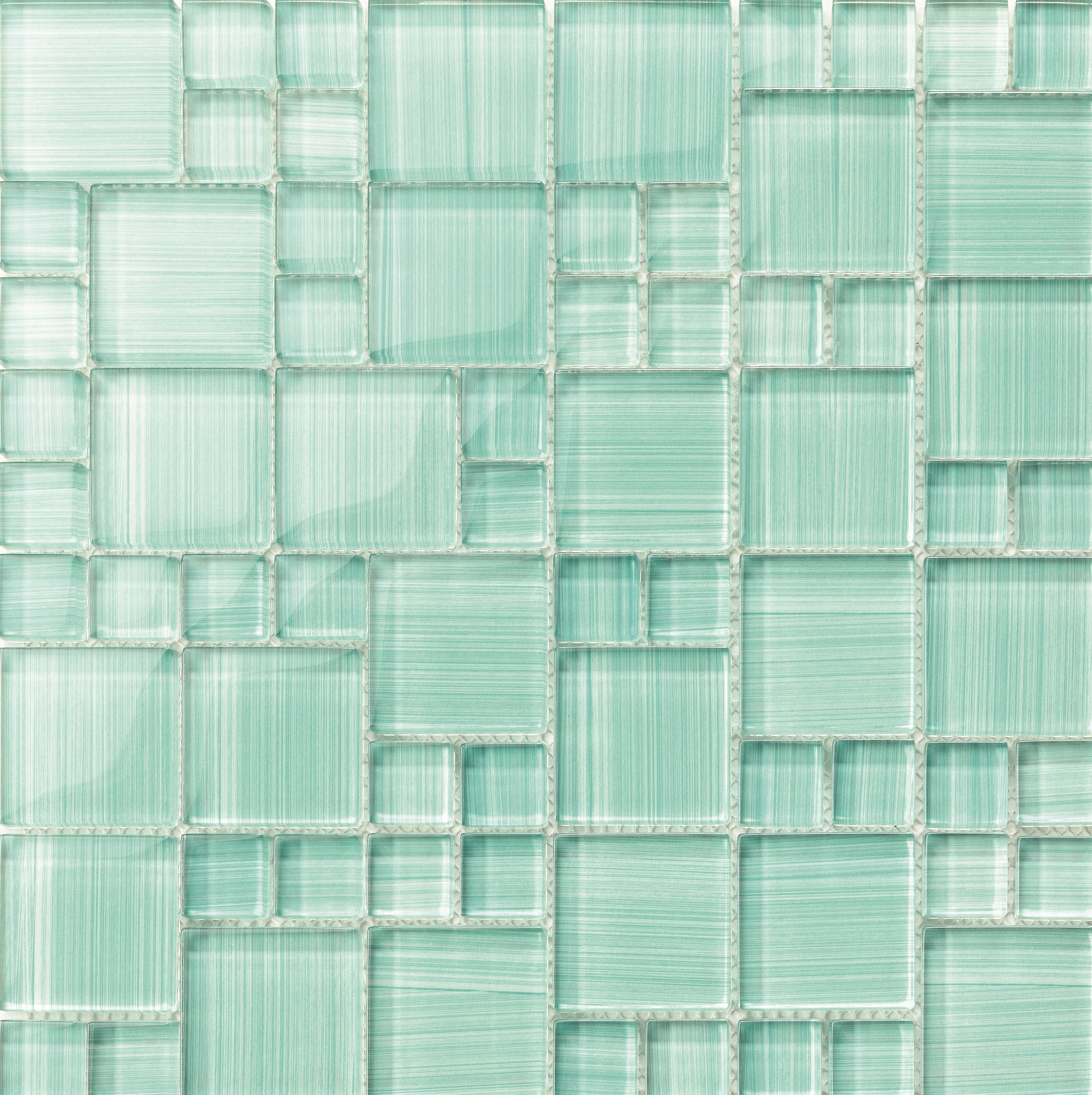 MIXED PATTERN AQUA BRUSH AQUAMARINE MIX - HAWAII SERIE POOL TILE 0