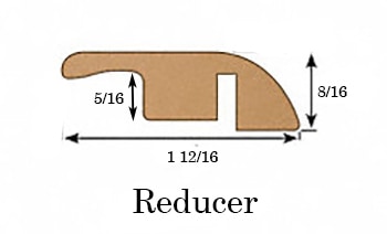 Cement Gray / Reducer / 94-1/2"x 1-3/4"x 1/2" Laminate Moldings - Phoenix Collection - Cement Gray 0