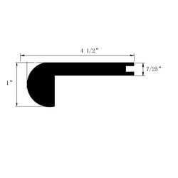 Vinyl Planks - 6mm SPC Click Lock - Museum Collection - Getty - Getty / Flush Stair Nose / 94-1/2"x 4-1/2"x 1" Vinyl Planks - 6mm SPC Click Lock - Museum Collection - Getty - Getty / Flush Stair Nose / 94-1/2"x 4-1/2"x 1"