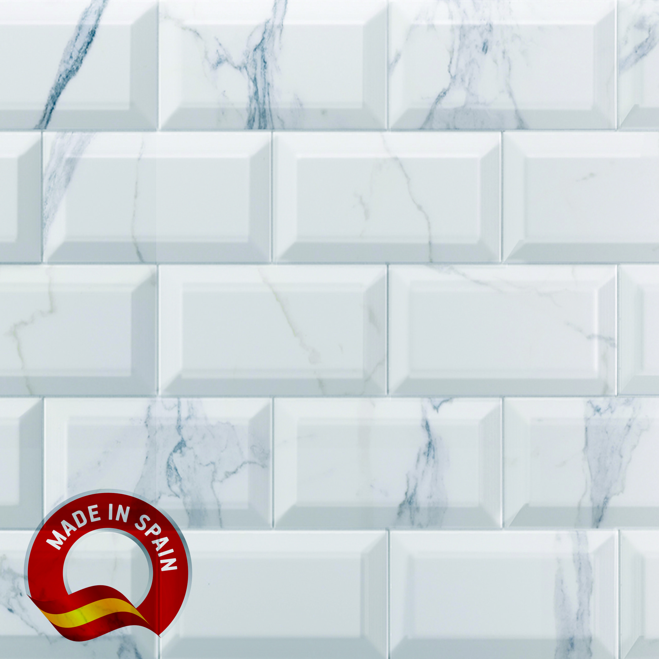 Bisel Calacata Gris / 4x8 / Glossy Lampros 0