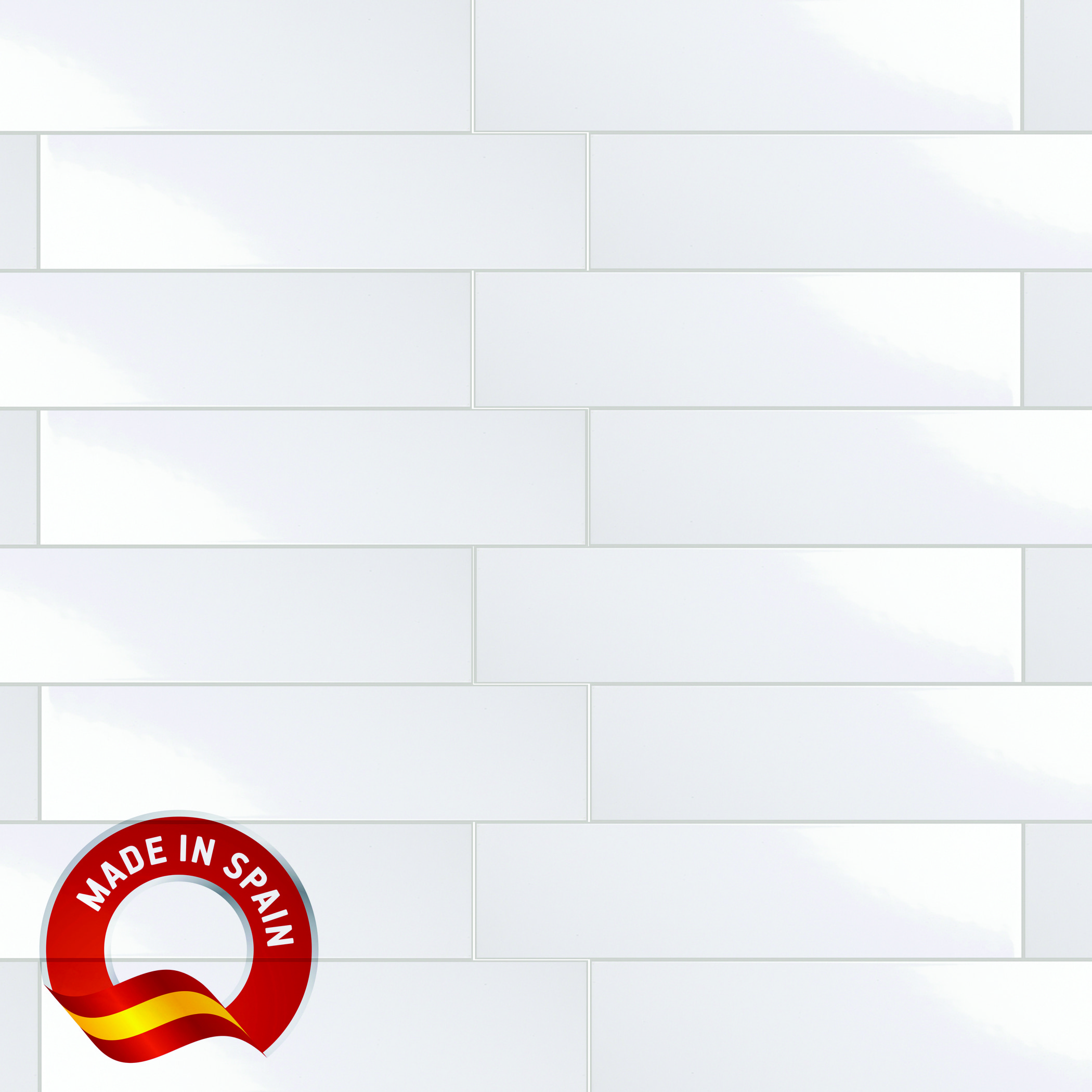 Flat Bianco / 4x16 / Glossy Lampros 0