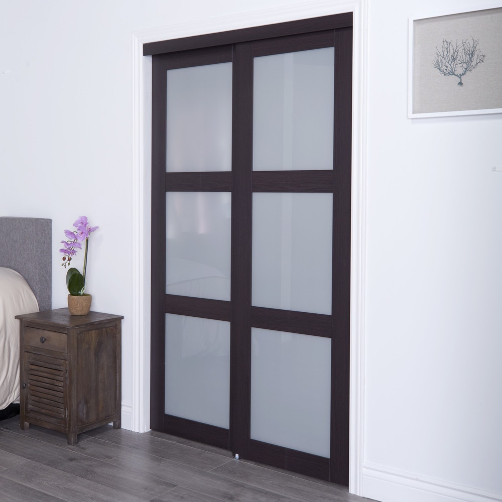 Erias Home Designs Euro Closet And Room Divider Door Espresso 3 Lite ... Erias Home Designs Euro Closet And Room Divider Door Espresso 3 Lite ...