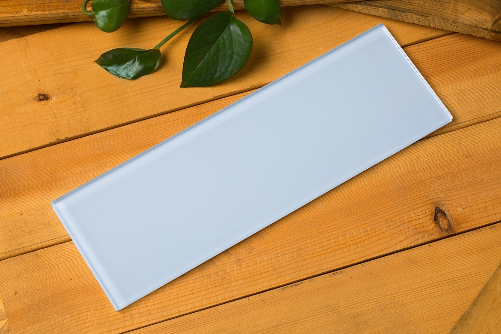 Super white, 4"x12" / 4 x 12 x 0.33 (in.) Subway Glass Tile 0