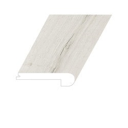 Vinyl Moldings - XL Noble Oak Collection - Snow Lotus - Snow Lotus / Flush Stair Nose / 94-1/2" x 5" x 1" Vinyl Moldings - XL Noble Oak Collection - Snow Lotus - Snow Lotus / Flush Stair Nose / 94-1/2" x 5" x 1"