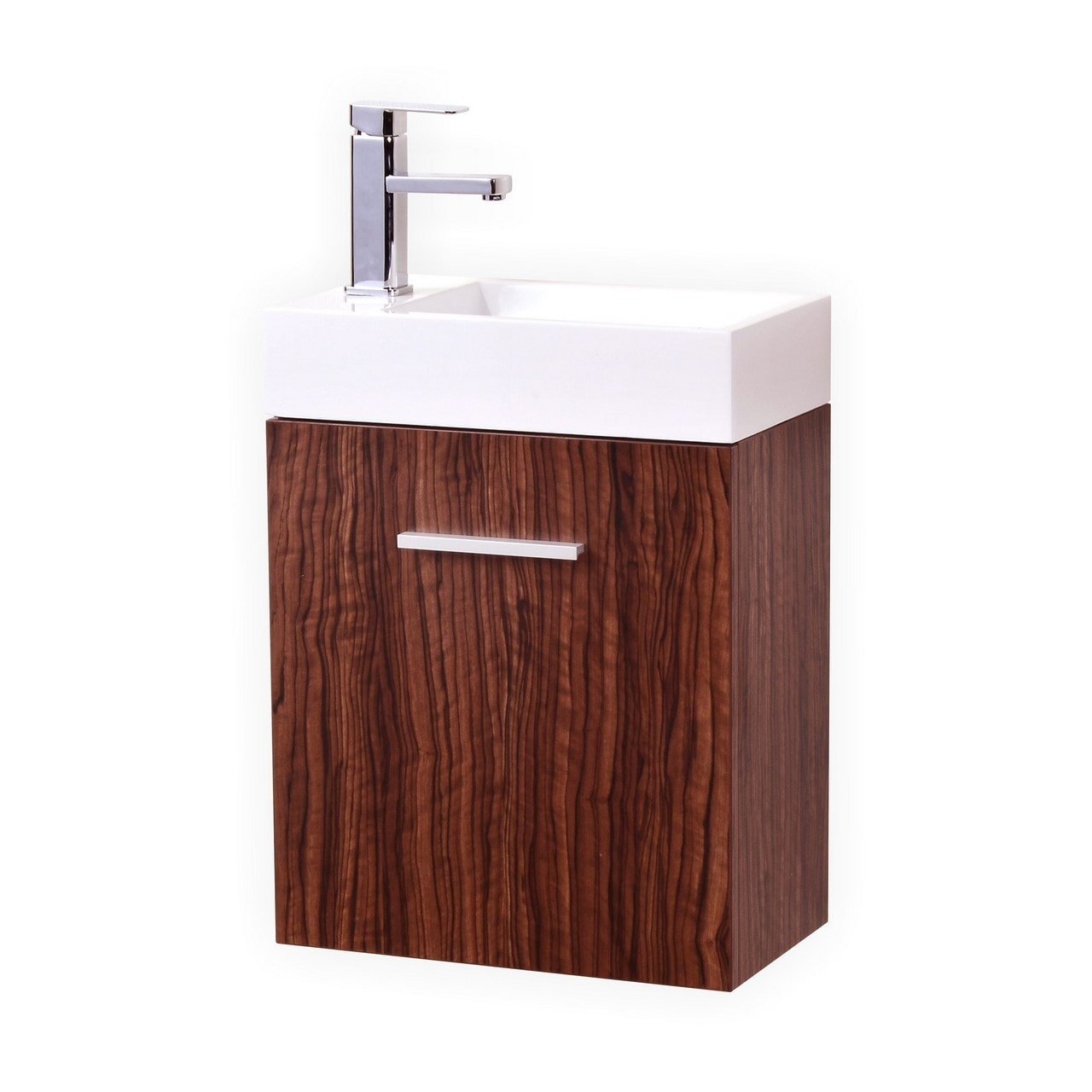 Brazilian Walnut / 10.5 x 18.5 x 23.5 / 1 / White / Brown Bliss Wall Mounted 0