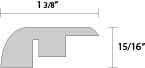 ESPRESSO WALNUT / End Cap / 94.49" x 1.38" x 0.59" URBAN COLLECTION 0
