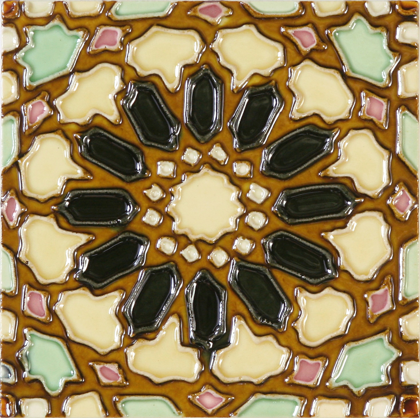 Hand-Painted Ceramic Glazed Wall Tile in Eneco Hand-Painted Ceramic Glazed Wall Tile in Eneco 0