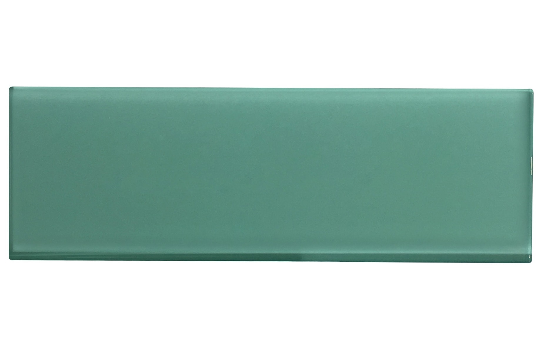 Glass Mosaic / 4 x 12 x 0.31 inches / Glossy Individual 4" X 12" Glass Subway Tile In Light Teal 0
