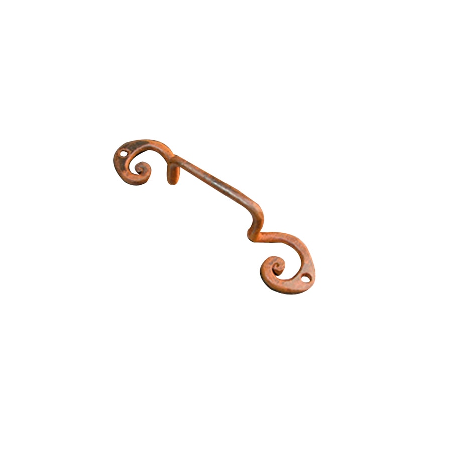 AIW-2025-Ox / 5 1/2" Drawer pull with spiral tips. Oxidized finish Solid Hand-Forged Iron Drawer Pull 0