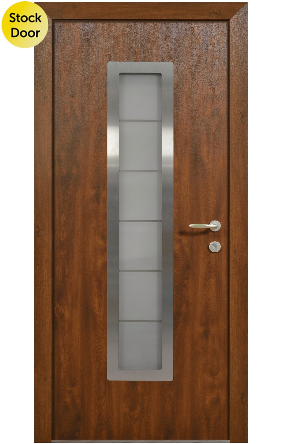 Golden Oak / 36" X 80" / Left hand Inswing North Entry Door 0