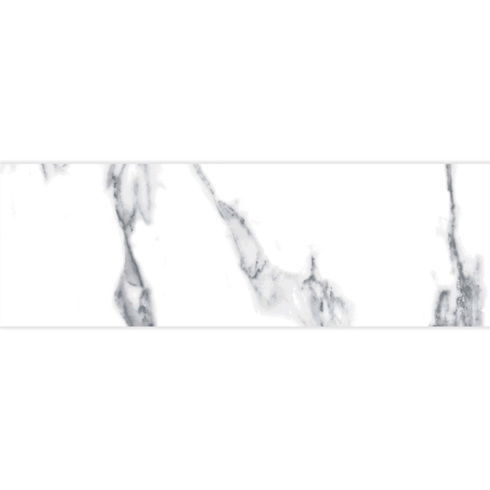 Salerno Porcelain Tile Statuario Marble Statuario Extra 4 X12 Bullnose Matte