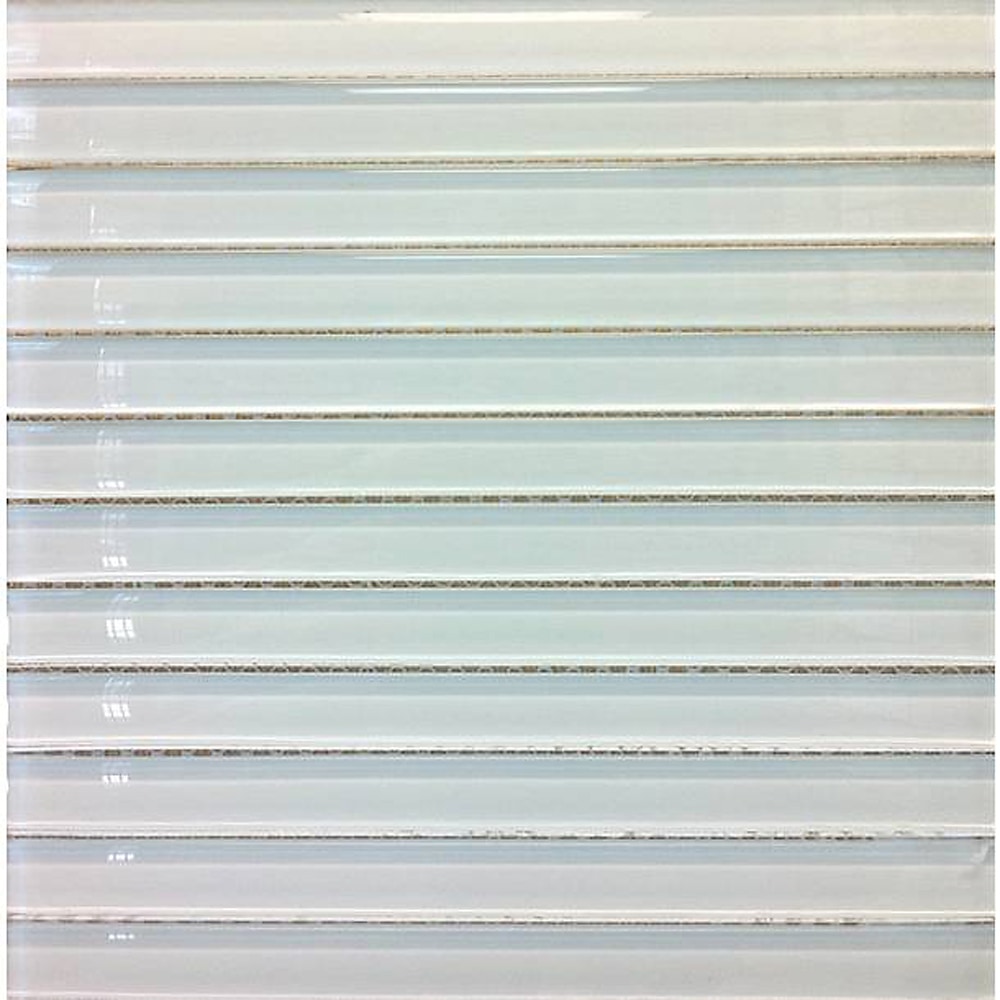Snow White / 1"x12" Linear Glass Mosaics 0
