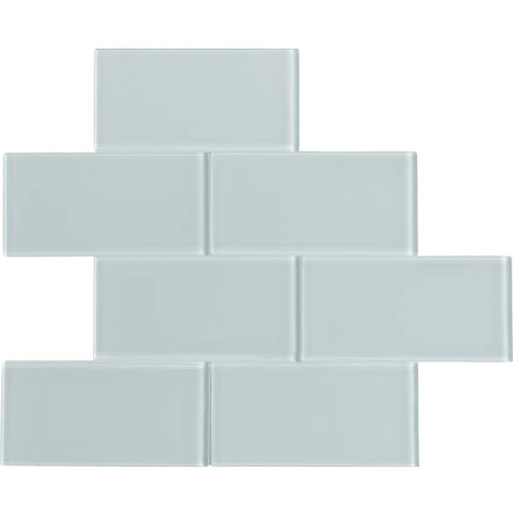 Light Blue Green / 3"x6" 3 x 6 Glass Subway Tiles 0